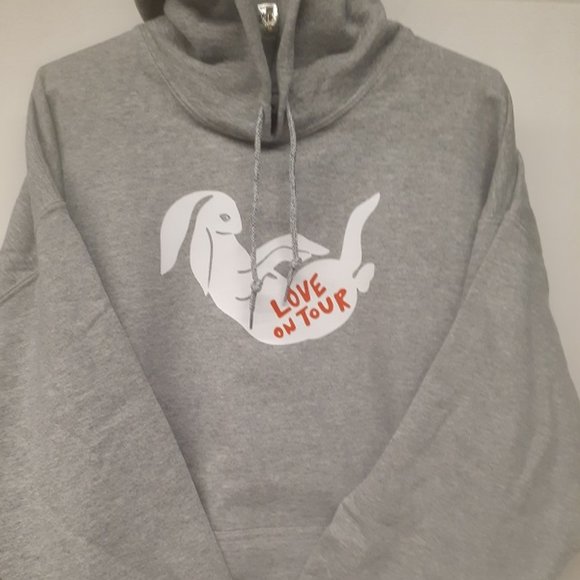 Harry Styles Love On Tour Bunny Gray Hoodie - Picture 1 of 2